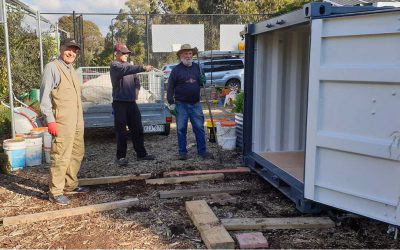Work going on at Macleod Organic Community Garden