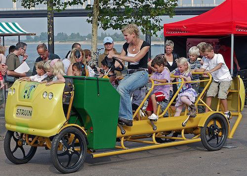 cycling school bus