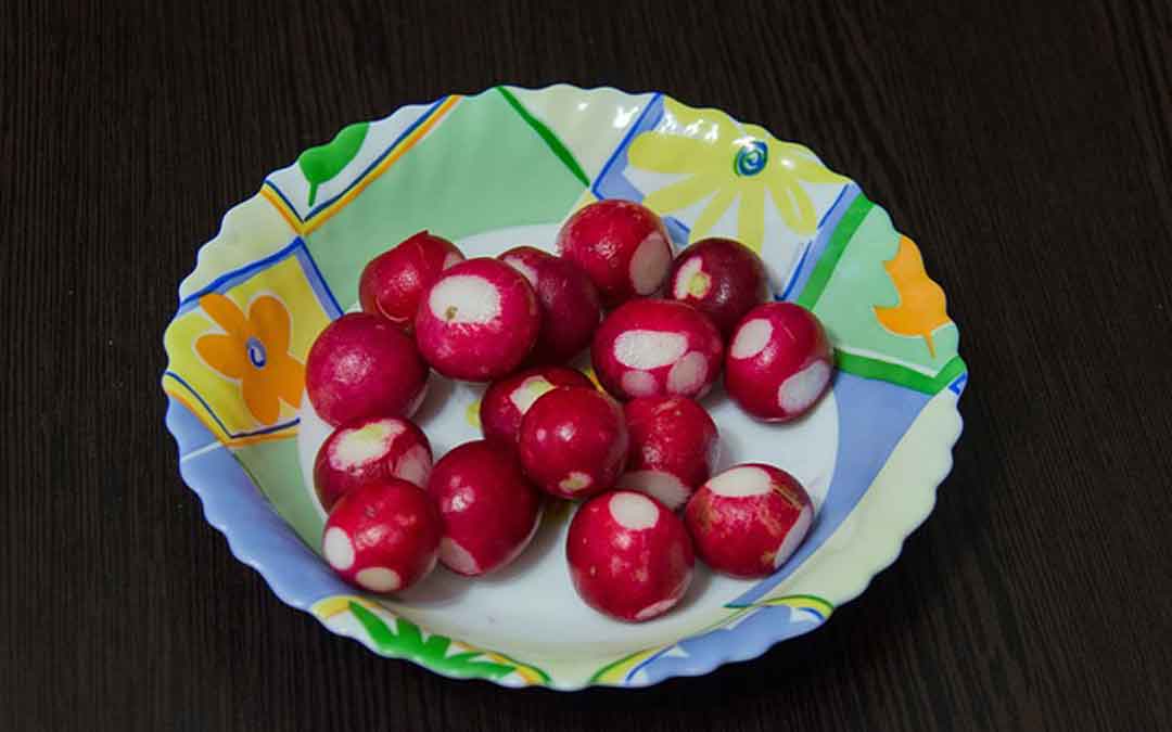 radish in a bowl